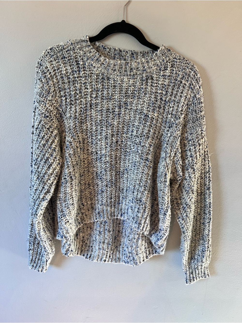 Garage Cream and Speckled Knit Crewneck Sweater